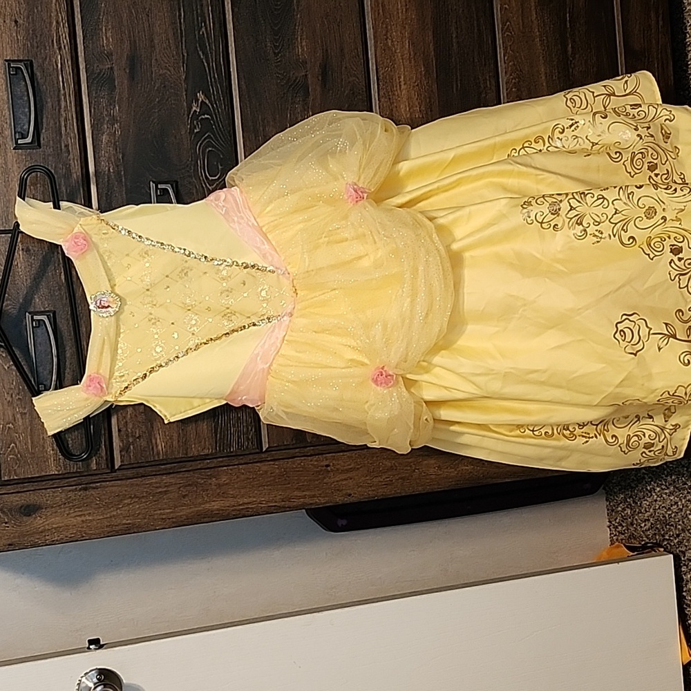 Kids dress up belle gown
